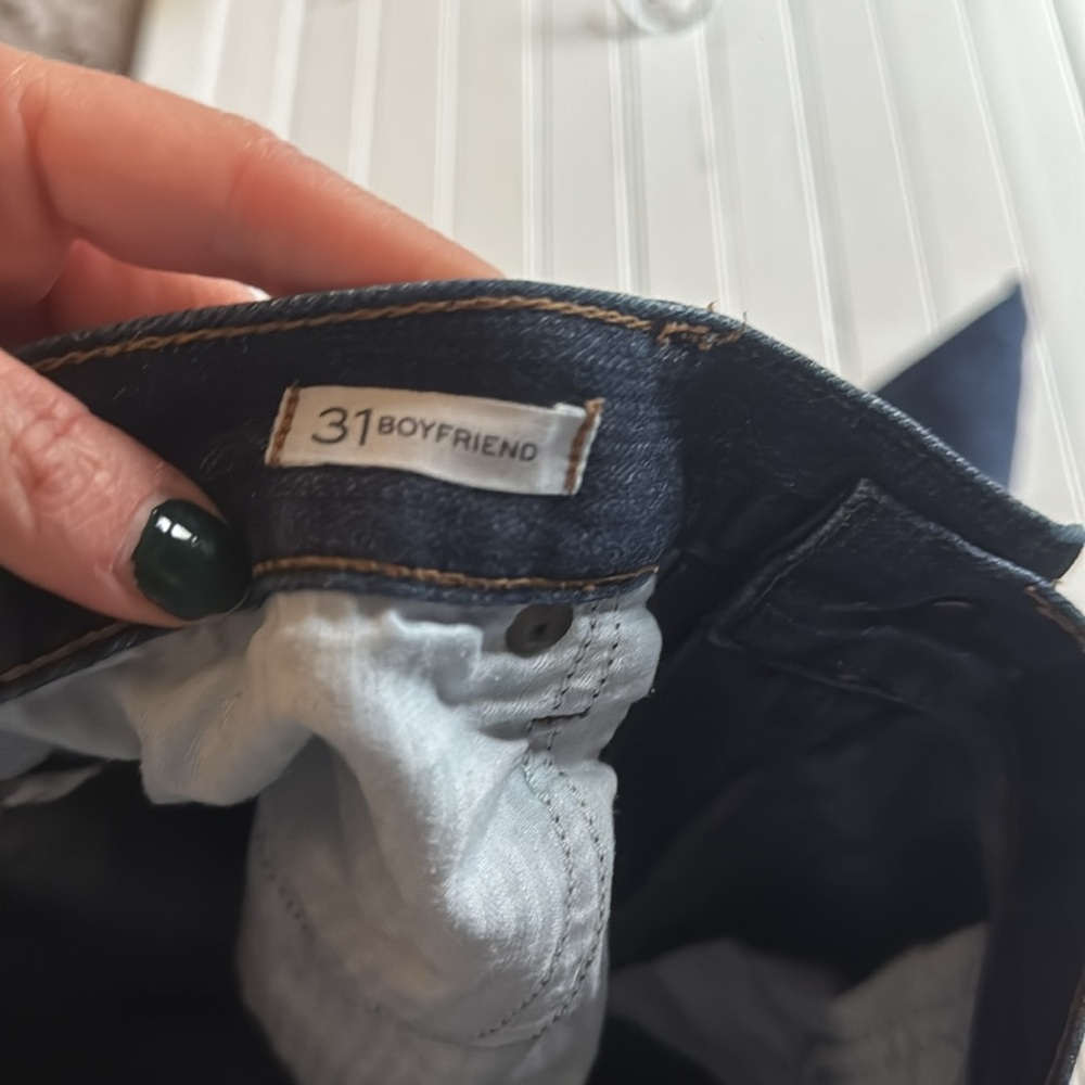 Banana Republic Boyfriend Jeans Dark Wash Size 31 - Picture 8 of 8